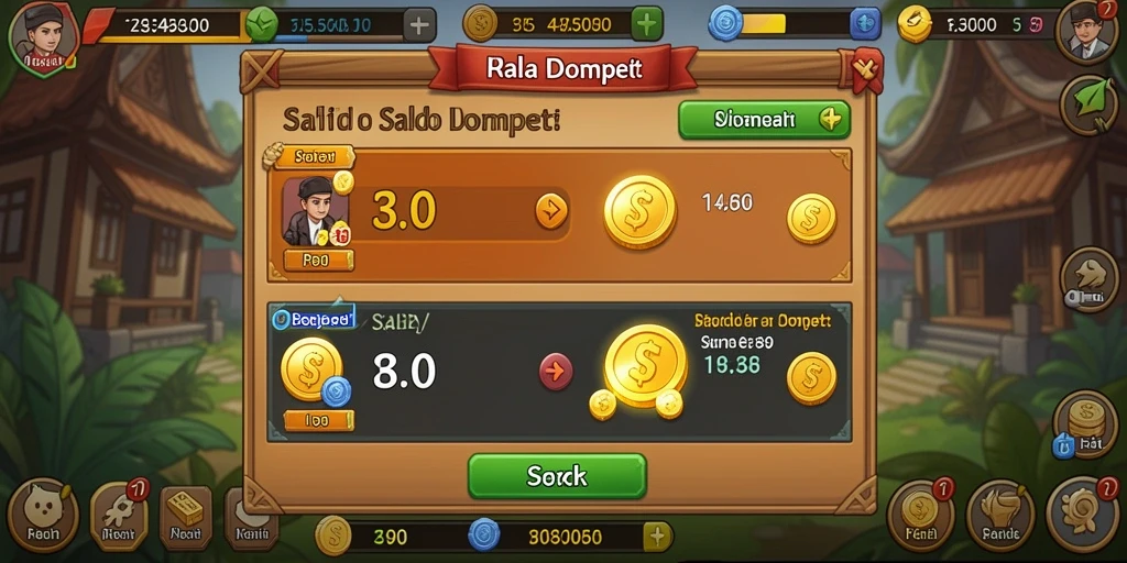 Menampilkan momen aksi seru dalam game.